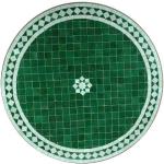 Grüne Arabische Runde Beistelltische Rund 60 cm Breite 0-50cm, Höhe 0-50cm, Tiefe 0-50cm 