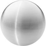 Silberne 20 cm Casa Nova Dekokugeln 20 cm Matte aus Edelstahl 