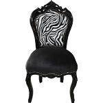 Schwarze Antike Casa Padrino Esszimmerstühle ohne Armlehne mit Armlehne Breite 100-150cm, Tiefe 50-100cm 