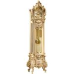 Casa Padrino Luxus Barock Standuhr Elfenbein / Mehrfarbig / Gold - Prunkvolle Massivholz Pendeluhr im Barockstil - Barock Interior - Barock Standuhren - Luxus Qualität - Italy