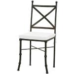 Schwarze Barocke Casa Padrino Jugendstil Stühle aus Schmiedeeisen Breite 0-50cm, Höhe 50-100cm, Tiefe 0-50cm 