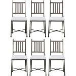 Braune Barocke Casa Padrino Jugendstil Stühle aus Schmiedeeisen Breite 0-50cm, Höhe 100-150cm, Tiefe 0-50cm 