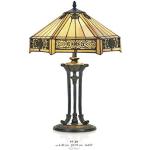 Casa Padrino Tiffany Tischleuchte Durchmesser 40cm, Höhe 59cm Mod11 Mosaik Leuchte Lampe Hockerleuchte Art Deco Jugendstil