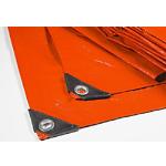 Casa Pura Abdeckplane High Density Polyethylen-Gewebe Orange 3000 x 4000 mm