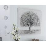 Casablanca Ölbild "Big Tree" 120 x 90 cm Leinen/Holz/Metall