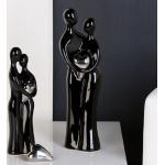 Silberne 39 cm Casablanca-Design Skulpturen & Dekofiguren aus Porzellan 