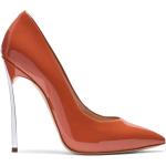 Braune Lack-Optik Elegante Casadei High Heels & Stiletto-Pumps aus Kalbsleder für Damen Größe 40,5 