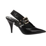 Reduzierte Schwarze Casadei High Heels & Stiletto-Pumps mit Schnalle aus Leder für Damen Größe 36 