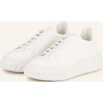 Weiße Casadei Low Sneaker aus Glattleder für Damen Größe 41 