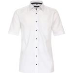 Reduzierte Weiße Unifarbene Kurzärmelige CasaModa Kentkragen Hemden mit Kent-Kragen aus Baumwolle für Herren Größe S 