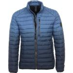 Blaue Gesteppte Oversize CasaModa Stehkragen Winterjacken mit Reißverschluss aus Polyamid für Herren Größe 6 XL für den für den Winter 
