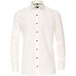 Offwhitefarbene Unifarbene CasaModa Kentkragen Hemden mit Kent-Kragen aus Baumwolle für Herren Größe 3 XL 