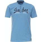 Hellblaue Unifarbene Sportliche CasaModa T-Shirts für Herren Größe M 