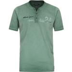 Grüne Unifarbene Sportliche CasaModa Henleykragen T-Shirts für Herren Größe 5 XL 