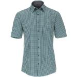 Reduzierte Grüne Karo Casual Kurzärmelige CasaModa Kentkragen Hemden mit Kent-Kragen aus Baumwolle für Herren Größe M 