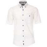 Reduzierte Weiße Unifarbene Casual Kurzärmelige CasaModa Kentkragen Hemden mit Kent-Kragen aus Baumwolle für Herren Größe M 