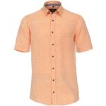 Orange Unifarbene Casual CasaModa Kentkragen Hemden mit Kent-Kragen aus Leinen für Herren Größe 3 XL 