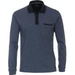 CASAMODA Polo-Shirt Langarm (423916600-105) blau