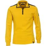 Reduzierte Gelbe Unifarbene CasaModa Stehkragen Herrensweatshirts Größe M 