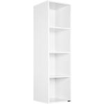 Weiße Moderne Bücherregale aus Holz Breite 0-50cm, Höhe 100-150cm, Tiefe 0-50cm 