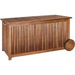 Hellbraune Deuba Auflagenboxen & Gartenboxen 301l - 400l aus Massivholz mit Deckel 