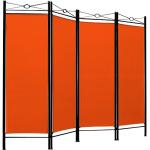 Deuba Casaria Paravent Raumteiler Sichtschutz Verstellbar 180x163cm Orange - orange multi-material 101243