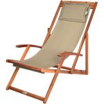 Anthrazitfarbene Liegestühle aus Massivholz klappbar Breite 50-100cm, Höhe 50-100cm, Tiefe 50-100cm 