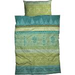 Grüne Arabische Casatex Biberbettwäsche mit Reißverschluss aus Baumwolle 135x200 