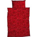 Reduzierte Rote Romantische Casatex Satinbettwäsche mit Reißverschluss aus Satin maschinenwaschbar 155x220 