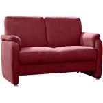 CASAVANTI 2-Sitzer Sofa MARLEN 136 x 85 cm Stoffbezug bordeauxrot