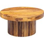 Dunkelbraune Moderne Runde Massivholz-Couchtische 60 cm aus Palisander Höhe 0-50cm 