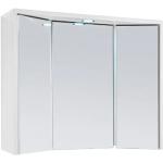 Weiße Minimalistische Spiegelschränke Breite 100-150cm, Höhe 100-150cm, Tiefe 0-50cm 