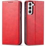 Rote Samsung Galaxy S21 5G Hüllen Art: Geldbörsen aus Leder 