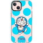 CASETiFY Transparente Schutzhülle für iPhone 13, Doraemon Co-Lab, vergilbt nicht, 2 m Fallschutz, kompatibel mit Magsafe, Dancing Doraemon, transparent