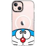 CASETiFY Transparente Schutzhülle für iPhone 13, Doraemon Co-Lab, vergilbt nicht, 2 m Fallschutz, kompatibel mit Magsafe, Doraemon – Transparent