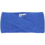 Blaue Geflochtene Strick-Stirnbänder aus Kaschmir für Damen für den für den Herbst 