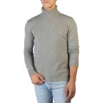Reduzierte Graue Unifarbene Cashmere Company Rollkragen Kaschmir-Pullover aus Wolle für Herren Größe M für den für den Herbst 