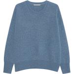 Reduzierte Hellblaue Melierte Oversize The Mercer Kaschmir-Pullover aus Denim für Damen Größe M für den für den Herbst 