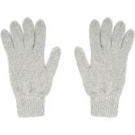 Reduzierte Hellgraue Strick-Handschuhe aus Kaschmir für Herren Einheitsgröße für den für den Winter 