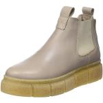 Taupefarbene Ca’Shott Ankle Boots & Klassische Stiefeletten aus Glattleder für Damen Größe 39 