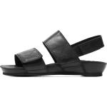 Schwarze Ca’Shott Sandaletten mit Klettverschluss aus Nubukleder Größe 41 
