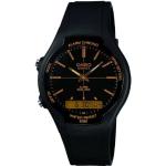 Schwarze Wasserdichte Casio Casio Collection Quarz Kunststoffarmbanduhren mit Analog-Zifferblatt mit Kunststoff-Uhrenglas für Herren 