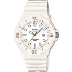 Weiße 10 Bar wasserdichte Wasserdichte Casio Casio Collection Quarz Damenarmbanduhren mit Analog-Zifferblatt mit Nachtleuchtfunktion mit Kunststoff-Uhrenglas 