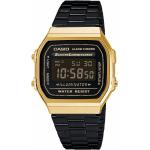 Goldene Casio Armbanduhren mit Digital-Zifferblatt 