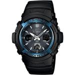 Casio G-Shock Runde Solar Stahlarmbanduhren mit Mineralglas-Uhrenglas für Herren 