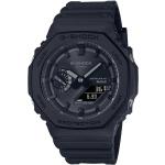Schwarze Casio G-Shock Smartwatches aus Kunstharz mit Bluetooth mit Mineralglas-Uhrenglas für Herren 