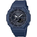 Reduzierte Blaue Casio G-Shock Smartwatches aus Kunstharz mit Bluetooth mit Mineralglas-Uhrenglas für Herren 
