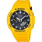 Gelbe 20 Bar wasserdichte Wasserdichte Casio G-Shock Smartwatches aus Kunstharz mit Vibration mit Bluetooth für Herren 