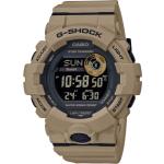 Braune Wasserdichte Casio G-Shock Runde Armbanduhren mit Digital-Zifferblatt zum Sport 
