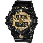 Goldene 20 Bar wasserdichte Wasserdichte Casio G-Shock Quarz Kunststoffarmbanduhren mit Ländermotiv mit Analog-Zifferblatt mit Kunststoff-Uhrenglas für Herren 